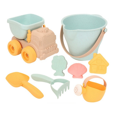 Y1UB Beach Toy Outdoor Sand Play Castle Toy with Mold Shovel Truck Sandcastles Παιχνίδι Μπανιέρα Νερό Παίξτε Παιχνίδι Παιδικό Εκπαιδευτικό Παιχνίδι
