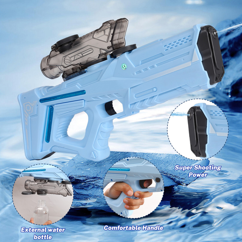 Παιχνίδια με ηλεκτρικό όπλο νερού σκάει Παιδικά όπλα υψηλής πίεσης Ισχυρή φόρτιση Ενέργεια Νερό Αυτόματο ψεκασμό νερού παιδικά πιστόλια παιχνιδιών