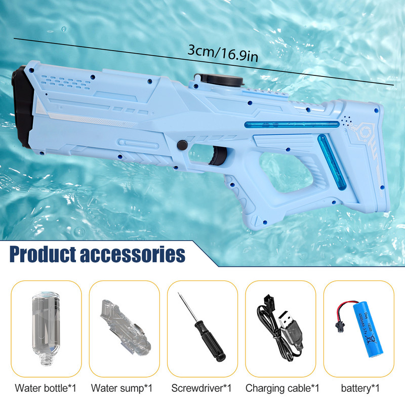 Παιχνίδια με ηλεκτρικό όπλο νερού σκάει Παιδικά όπλα υψηλής πίεσης Ισχυρή φόρτιση Ενέργεια Νερό Αυτόματο ψεκασμό νερού παιδικά πιστόλια παιχνιδιών