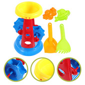 5 ΤΕΜ. Sand Clock Toy Kids Playing Bucket Toddler Beach Toys Sandbox Wheel