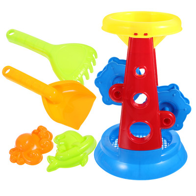 5 ΤΕΜ. Sand Clock Toy Kids Playing Bucket Toddler Beach Toys Sandbox Wheel