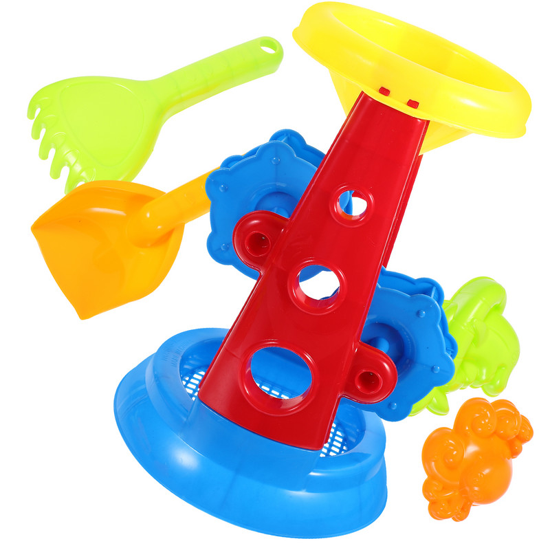 5 db homokos óra játék gyerekek játszanak vödör kisgyermek strandjátékok homokozó kerék