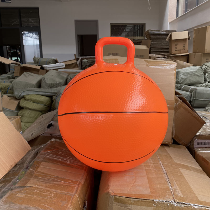 18 collu lēciena bumba ar rokturi Atlecoša bumba Basketbols Futbols Stili lēciena rotaļlietas Piepūšamā lēciena bumba zēniem, meitenēm