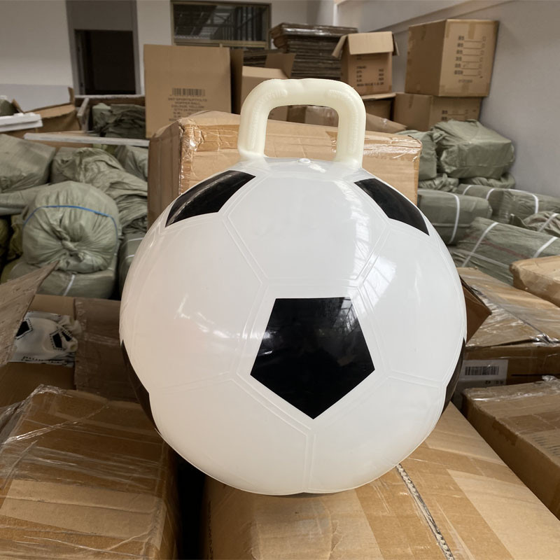 18 collu lēciena bumba ar rokturi Atlecoša bumba Basketbols Futbols Stili lēciena rotaļlietas Piepūšamā lēciena bumba zēniem, meitenēm