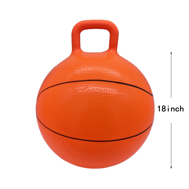 18 collu lēciena bumba ar rokturi Atlecoša bumba Basketbols Futbols Stili lēciena rotaļlietas Piepūšamā lēciena bumba zēniem, meitenēm