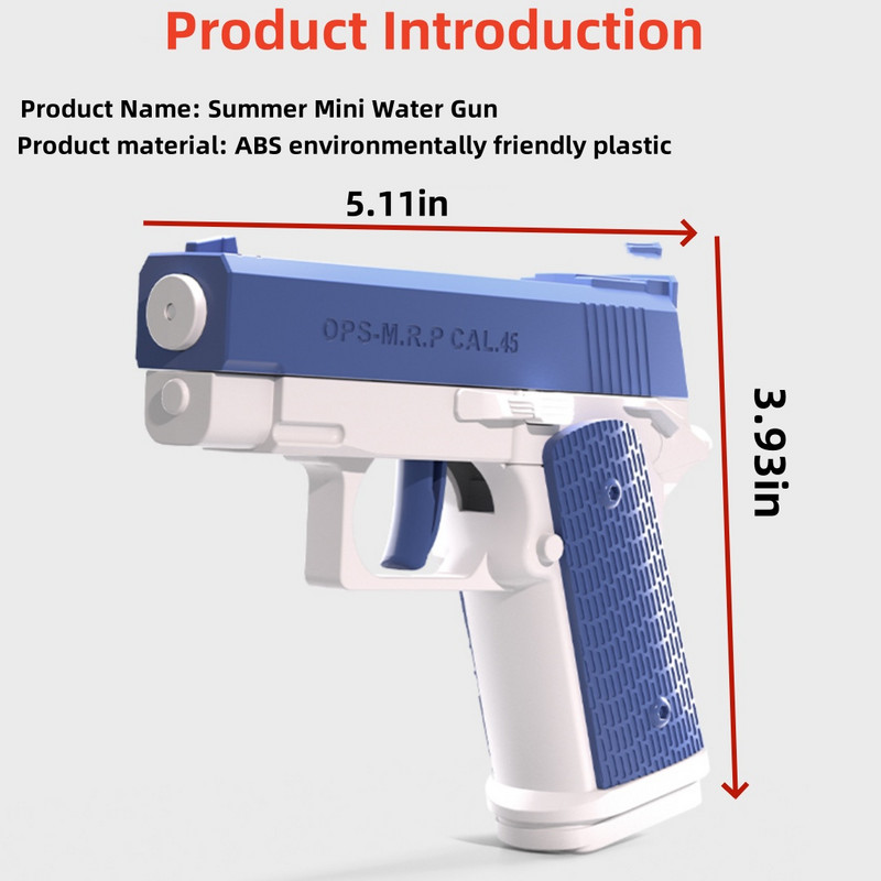 Mini kézi vízipisztoly gyerekeknek és lányoknak játék Burst automatikus jelismétlő vízpermetes strandjáték Airdrop