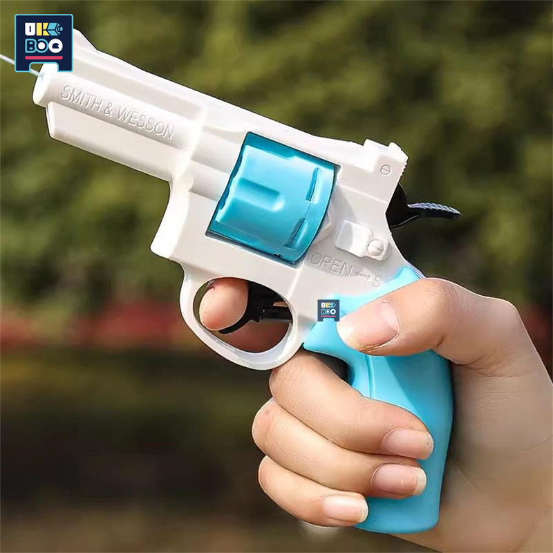 Ljetni revolver Igračka vodeni pištolj Mehanički kontinuirani vodeni pištolj Igračke Dječaci Djevojčice Igračke za plažu na otvorenom Dječji praznični darovi