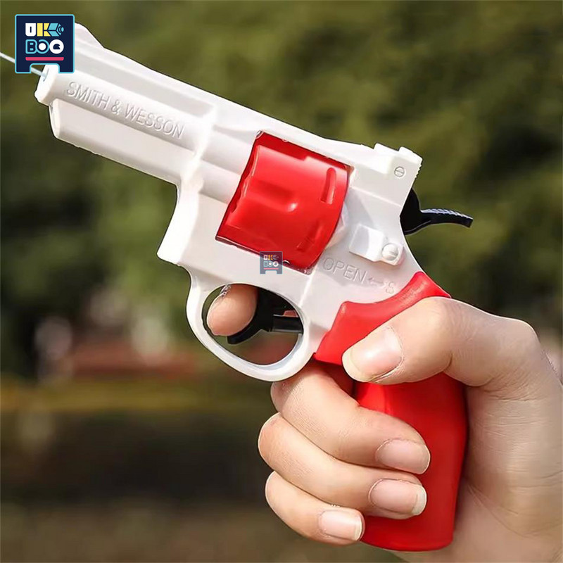 Ljetni revolver Igračka vodeni pištolj Mehanički kontinuirani vodeni pištolj Igračke Dječaci Djevojčice Igračke za plažu na otvorenom Dječji praznični darovi