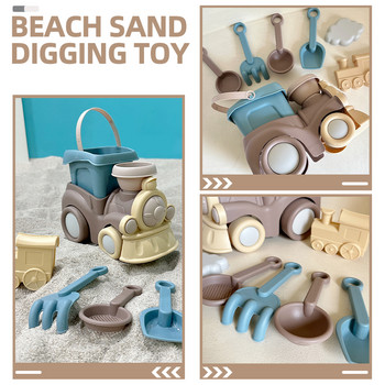 Παιχνίδι παραλίας Παιχνίδια κτιρίου με άμμο προσποιούνται κιτ παιχνιδιού Φτυάρια Παιδικά εργαλεία καλούπια Παιδιά Μικρό παιδί έξω