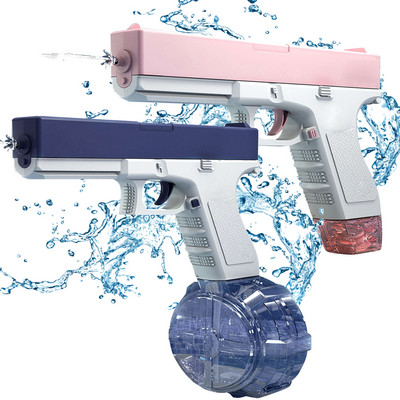 Νέο Water Gun Electric Glock Pistol Bursts Shooting Toy Πλήρες αυτόματο καλοκαιρινό νερό παραλίας παιχνίδι για παιδιά Παιδιά αγόρια κορίτσια Ενήλικες