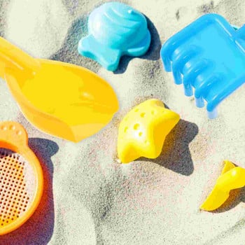12 бр. Детски плажни играчки за деца 8-10 Малки лопатки Пясъчен замък извън пясъчник Пластмаса 6-10 Пътуване Малко дете The