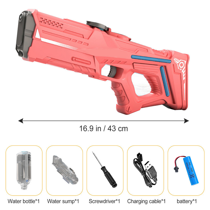 Električni vodeni pištolj Igračke koje pucaju Dječji Visokotlačni Snažno punjenje Energija Voda Automatski raspršivač vode Dječje igračke pištolji