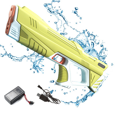 Teljesen elektromos automata vízpisztoly vízfelvevő víz töltés energia vízpermet Nyári strand szabadtéri lövöldözős játékok fiúknak, gyerekeknek