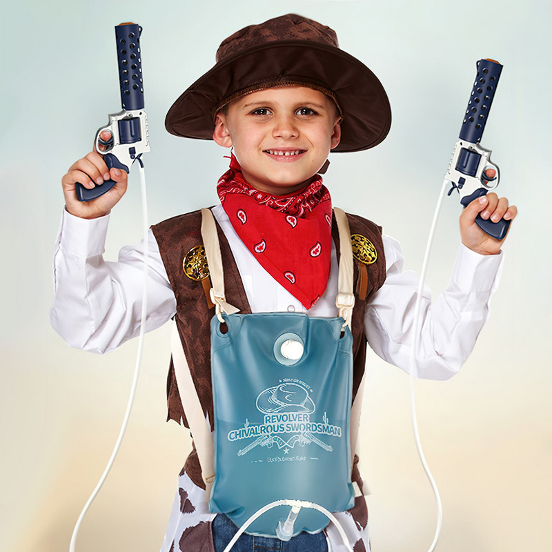 2024. gada jauns revolveris, pilnībā automātiska ūdens pistole, vasaras ūdens pludmale, āra cīņas mugursoma, ūdens pistoles, izsmidzināms bērnu rotaļlietu pistole