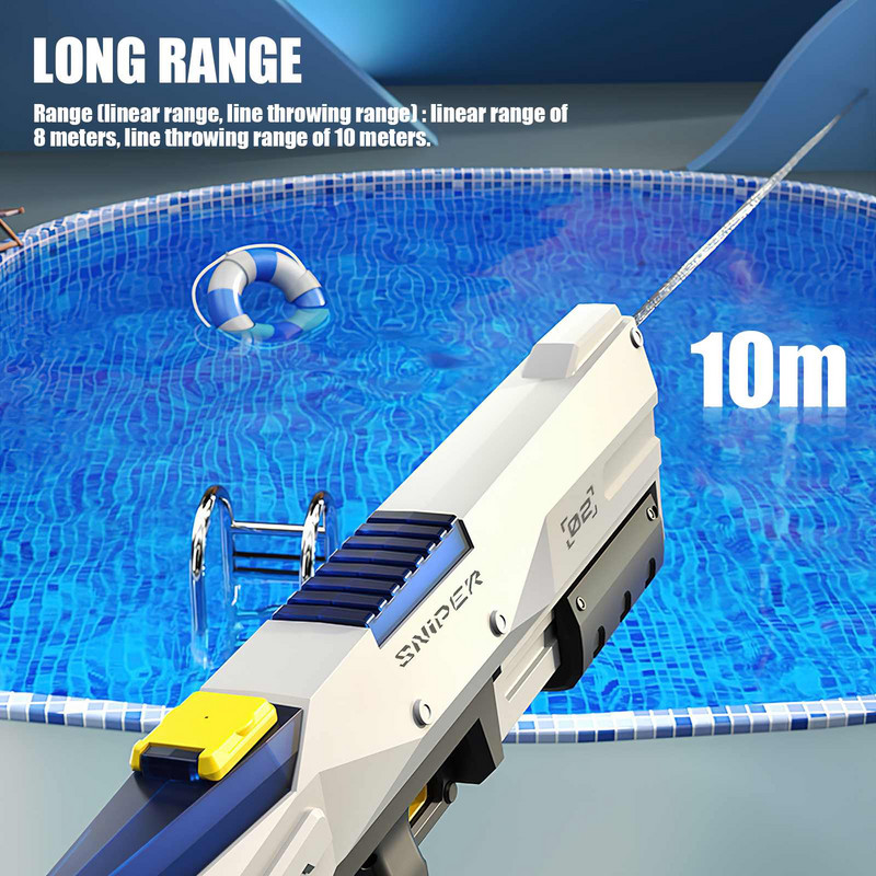 2024-es automata nyári elektromos vízipisztoly játék indukciós vízelnyelő HighTech spray medence strand szabadtéri harci játék gyerekeknek felnőtteknek