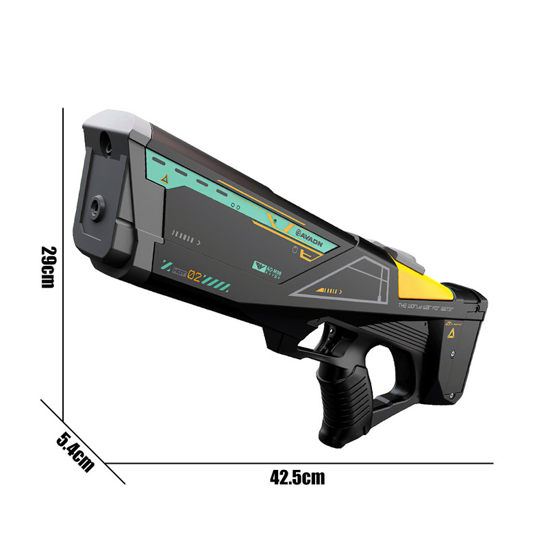 Elektrinis vandens pistoletas, visiškai automatinis šaudymo pistoletas, vandens sugeriantis sprogimo vandens pistoletas, paplūdimio lauko kovos žaislai vaikams suaugusiems