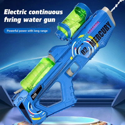 2023 NEW Summer Fully Automatic Luminous Water Blaster Gun Electric Summer Beach Toy For Kids Children Boys Girls Adults Gift