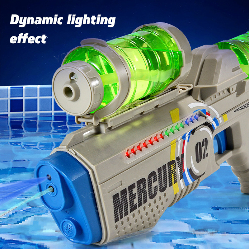 2023 NOU Pistol cu apă luminoasă complet automată de vară Jucărie electrică de plajă de vară pentru copii Copii Băieți Fete Adulti Cadou