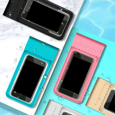 TPU veekindel mobiiltelefonikott puutetundliku ekraaniga ujumiskoti telefoniümbris mobiiltelefoni kotihoidik sukeldumiseks surfamiseks veespordiks