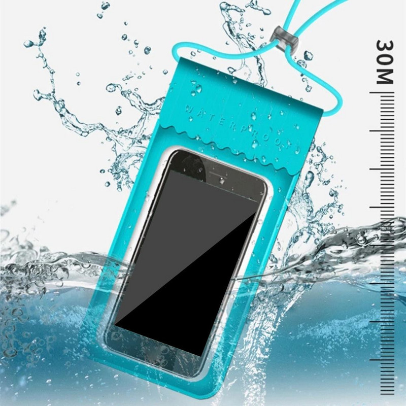 TPU vodootporna torba za mobilni telefon Zaslon osjetljiv na dodir Torba za plivanje Torbica za telefon Držač torbice za mobitel Za ronjenje Surfanje Sportovi na vodi
