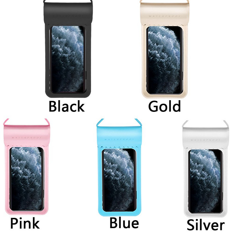 TPU vodootporna torba za mobilni telefon Zaslon osjetljiv na dodir Torba za plivanje Torbica za telefon Držač torbice za mobitel Za ronjenje Surfanje Sportovi na vodi