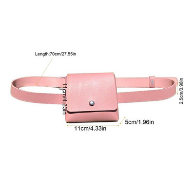 1gab Golfa tālmēra ādas soma, magnētiska aizdares turētāja futrālis, pārnēsāšanas soma attāluma jostas jostas soma golfa jostas maisiņš sievietēm