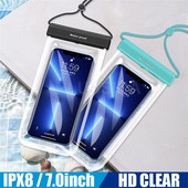 Veekindel telefoniümbris alla 7,0 tolli iPhone 13 Pro Max Swim Case IPX8 universaalne kate Huawei Xiaomi Redmi Note Samsung jaoks