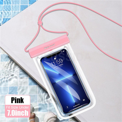 Veekindel telefoniümbris alla 7,0 tolli iPhone 13 Pro Max Swim Case IPX8 universaalne kate Huawei Xiaomi Redmi Note Samsung jaoks
