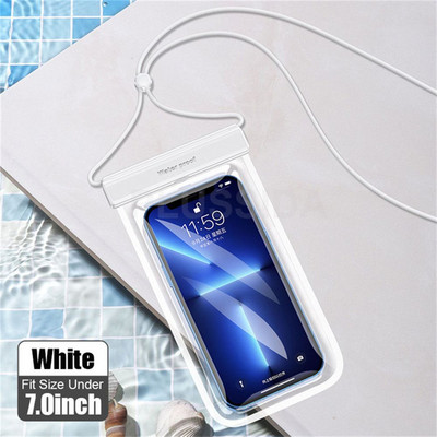 Veekindel telefoniümbris alla 7,0 tolli iPhone 13 Pro Max Swim Case IPX8 universaalne kate Huawei Xiaomi Redmi Note Samsung jaoks