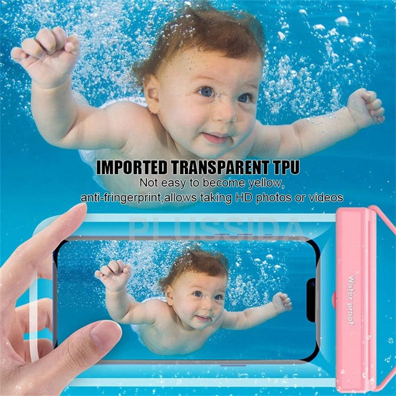 Veekindel telefoniümbris alla 7,0 tolli iPhone 13 Pro Max Swim Case IPX8 universaalne kate Huawei Xiaomi Redmi Note Samsung jaoks