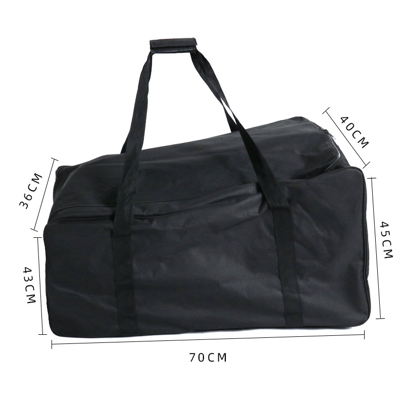 Torba za kolica za guranje golfa, sklopiva torba za nošenje na 3 kotača, zaštita za navlaku za kolica, crna presvlaka iznimno velikog kapaciteta, sklopiva