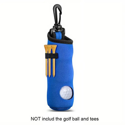 1 suport pentru tee de golf, geantă de transport pentru minge de golf Suport pentru minge de golf breloc pentru cureaua, accesorii pentru cadouri de golf