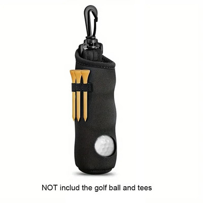 1 suport pentru tee de golf, geantă de transport pentru minge de golf Suport pentru minge de golf breloc pentru cureaua, accesorii pentru cadouri de golf