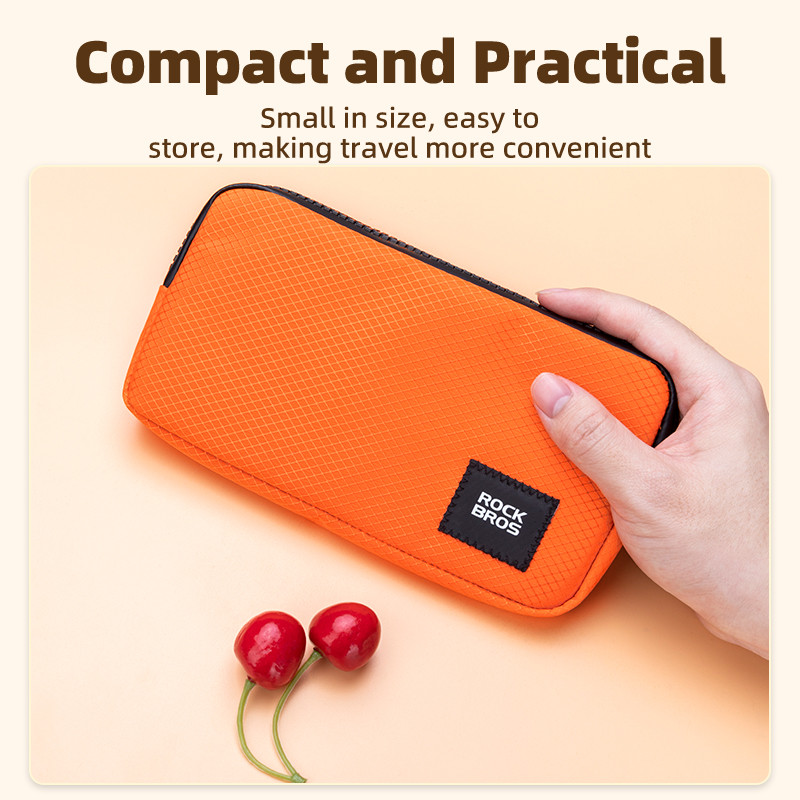 ROCKBROS riteņbraukšanas tālruņa soma ikdienas lietošanai maza izmēra viegla pārnēsājama daudzfunkcionāla rokas soma monētu uzglabāšanas maka soma