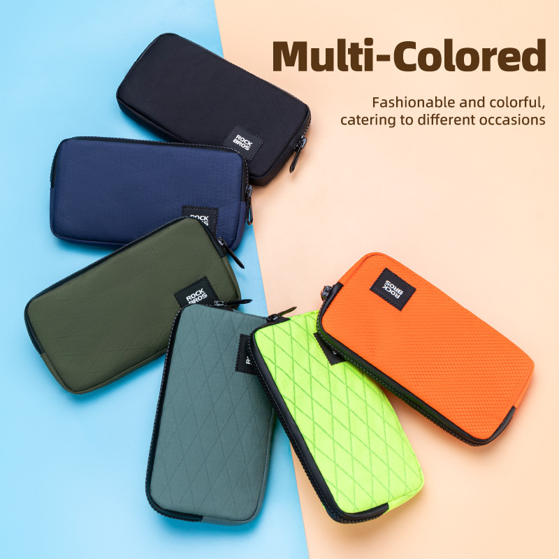 ROCKBROS riteņbraukšanas tālruņa soma ikdienas lietošanai maza izmēra viegla pārnēsājama daudzfunkcionāla rokas soma monētu uzglabāšanas maka soma
