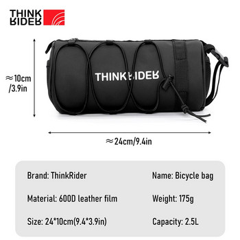 ThinkRider Handlebar Τσάντα Τσάντες ποδηλάτου Πλαίσιο Pannier Bag Φορητή τσάντα ώμου Αξεσουάρ ποδηλάτου