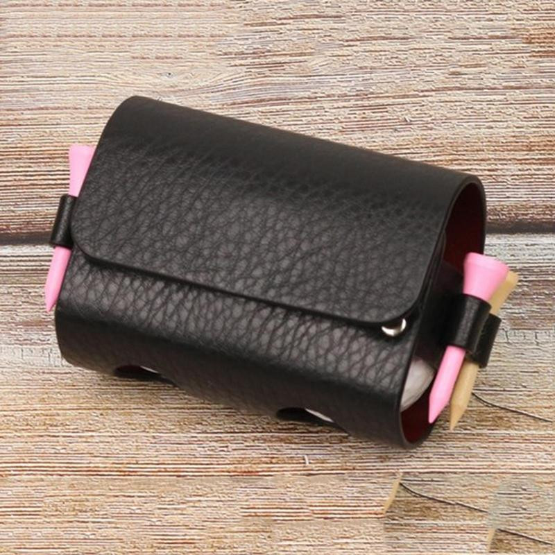 Vanjske torbice za golf Torbica Putna torbica Torba za golf loptice PU kožna prijenosna torba za pohranu oko struka za golf Sportski pribor Drži 2 lopte