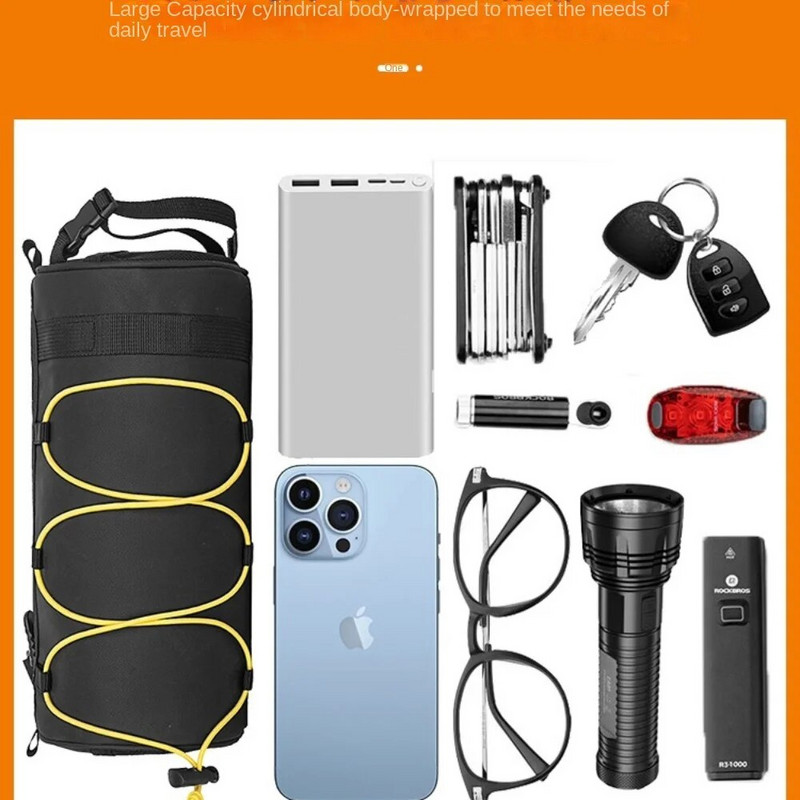 OFFBONDAGE Geantă față pentru bicicletă Geantă pentru bicicletă Depozitare în exterior Geantă multifuncțională pentru călărie Geantă față pentru bicicletă de munte Accesorii pentru biciclete