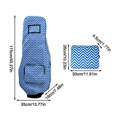 Torba za golf Kišna navlaka Sklopivi dodaci za golf klub Vodootporan zaštitnik otporan na prašinu Potpuna zaštitna torba za golf Kabanica s džepom