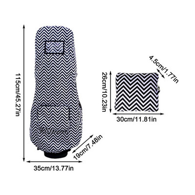 Torba za golf Kišna navlaka Sklopivi dodaci za golf klub Vodootporan zaštitnik otporan na prašinu Potpuna zaštitna torba za golf Kabanica s džepom