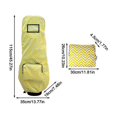 Torba za golf Kišna navlaka Sklopivi dodaci za golf klub Vodootporan zaštitnik otporan na prašinu Potpuna zaštitna torba za golf Kabanica s džepom