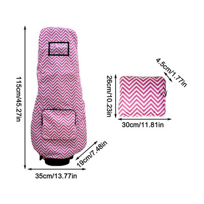 Torba za golf Kišna navlaka Sklopivi dodaci za golf klub Vodootporan zaštitnik otporan na prašinu Potpuna zaštitna torba za golf Kabanica s džepom