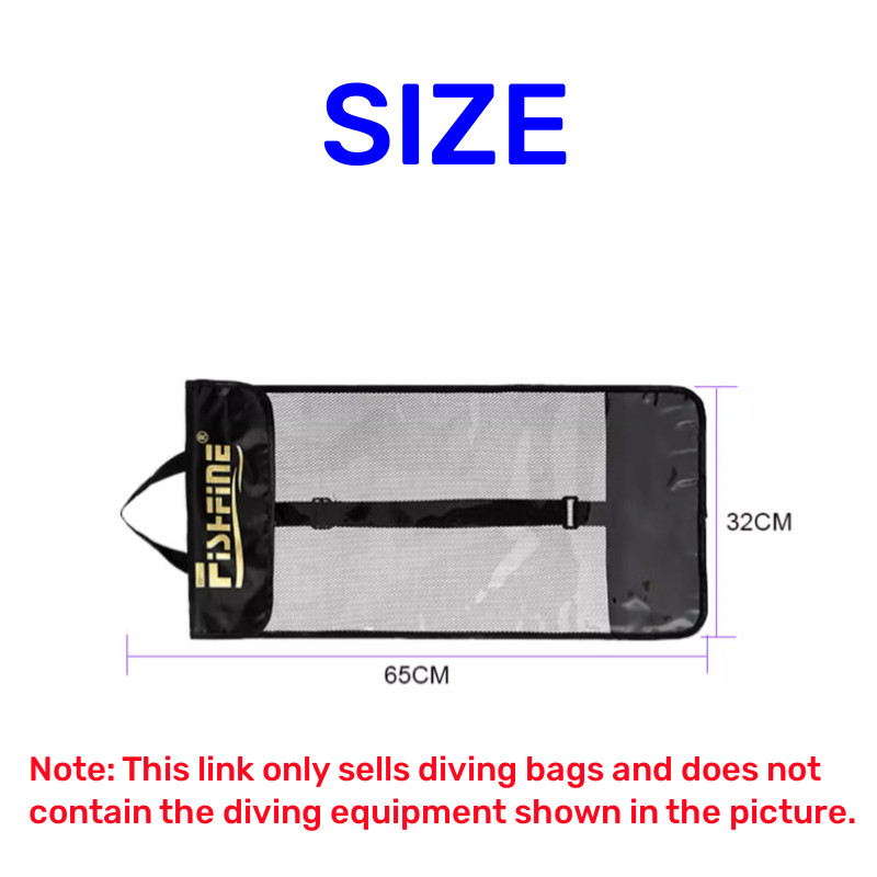 Geantă cu plasă de scufundare gratuită Geantă pentru echipament de scufundări pentru ochelari de scufundare Aripioare Tub de respirație Geantă portabilă de înot Geantă de depozitare a hainelor de plajă