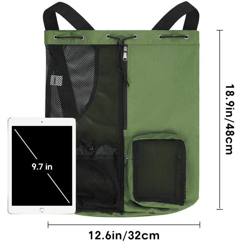 Sukeldumisvarustuse kott ujumiskott võrgust nööriga seljakott Wet Pocket rannaseljakotiga ujumiseks tasuta sukeldumise ja surfamise jõusaalitreeningu jaoks