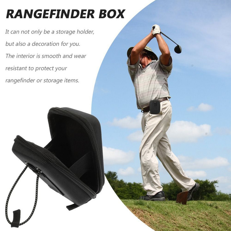 Kopásálló golftávmérő tok Ütésálló, ütésálló golf távolságmérő táska, nem könnyen deformálódik Eva univerzális
