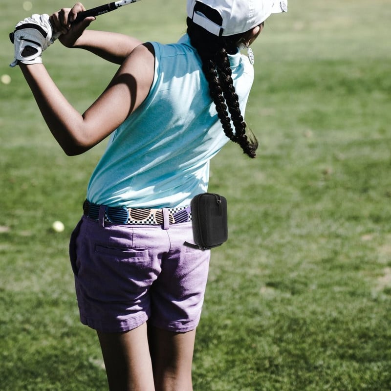 Kopásálló golftávmérő tok Ütésálló, ütésálló golf távolságmérő táska, nem könnyen deformálódik Eva univerzális