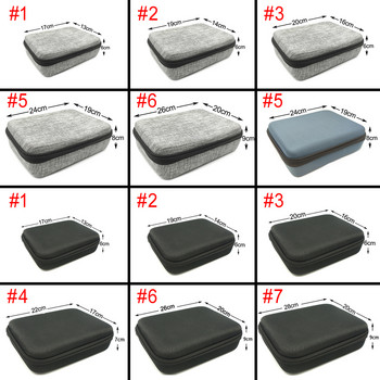 EVA органайзер Чанта за съхранение 12 вида размер Калъф за пътни слушалки с цип за автомобилни чанти за стартови чанти Мултиметър Кутия за съхранение на инструменти