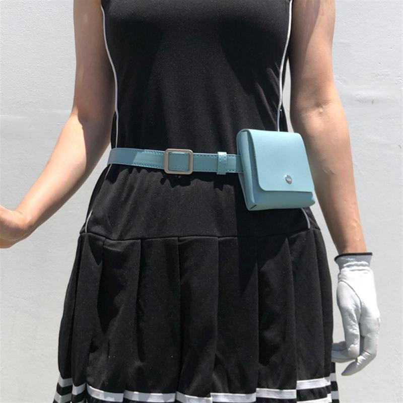 4 színű Golf Ball Pu bőr deréktáska kültéri tasakos táskák utazási tok Golf labdatáska akasztható az övön Hordozható derék tárolótáska