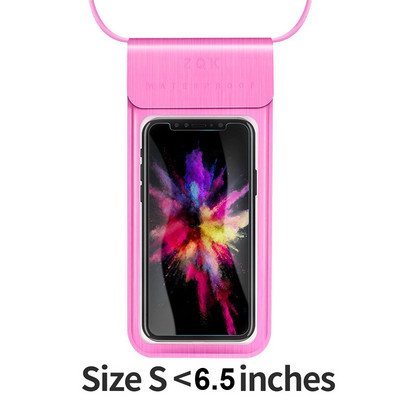 Husă impermeabilă pentru husă pentru telefon cu ecran tactil pentru telefon mobil Husă uscată de scufundări cu curea pentru gât pentru iPhone Xiaomi Samsung Meizu