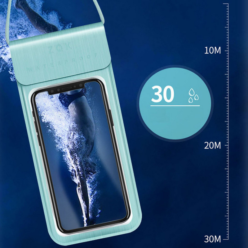 Husă impermeabilă pentru husă pentru telefon cu ecran tactil pentru telefon mobil Husă uscată de scufundări cu curea pentru gât pentru iPhone Xiaomi Samsung Meizu